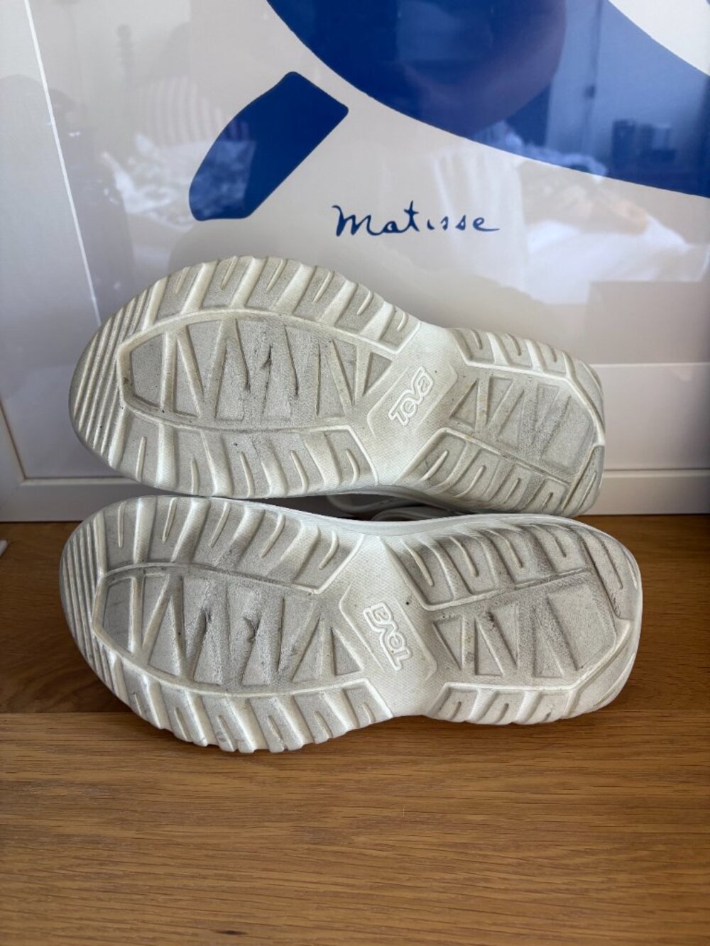 Teva Hurricane Drift Sandals, Birch White Size 8 - Picture 4 of 5